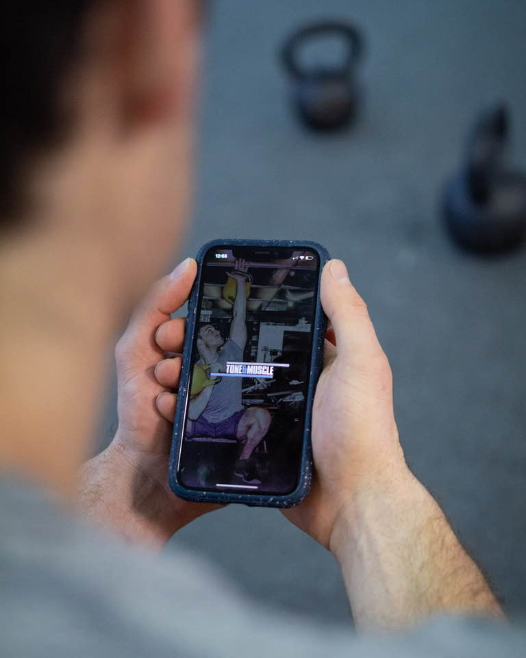 Integration with the Tone and Muscle online fitness coaching application